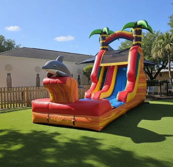 16ft Tropical Palm Water Slide