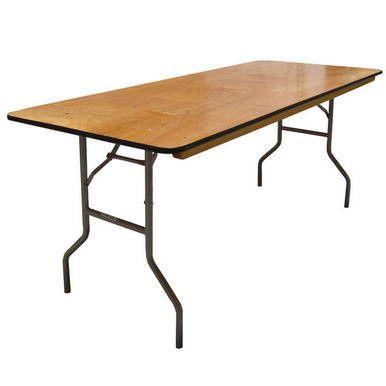 6 Ft Wood Rectangular Table