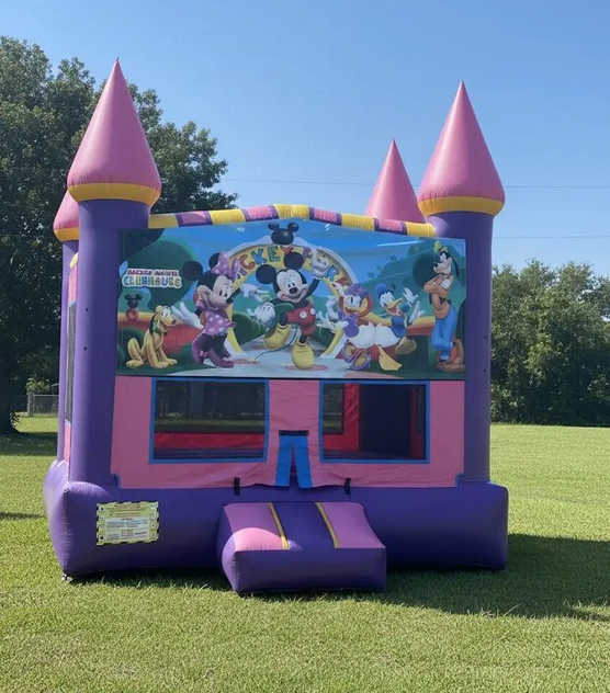 13ft x 13ft Minnie Mouse Clubhouse Bounce House