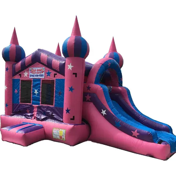 Princess Castle Dry Combo Slide & Bouse House