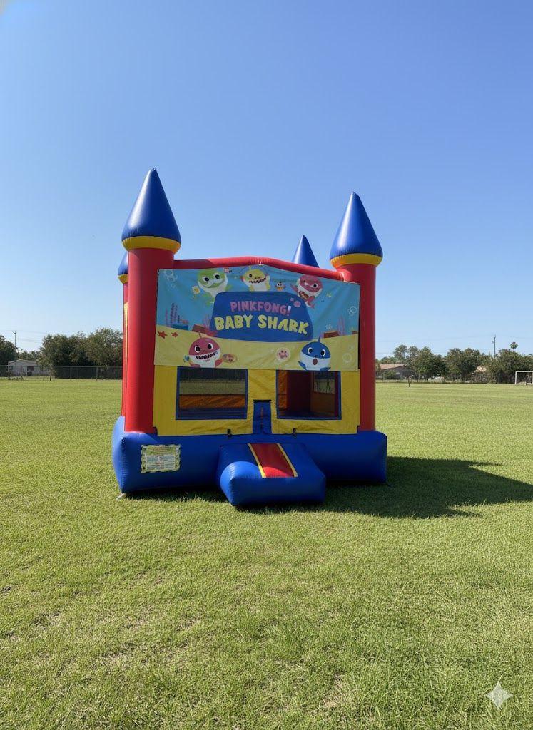 13ft x 13ft Pinkfong Baby Shark Bounce House