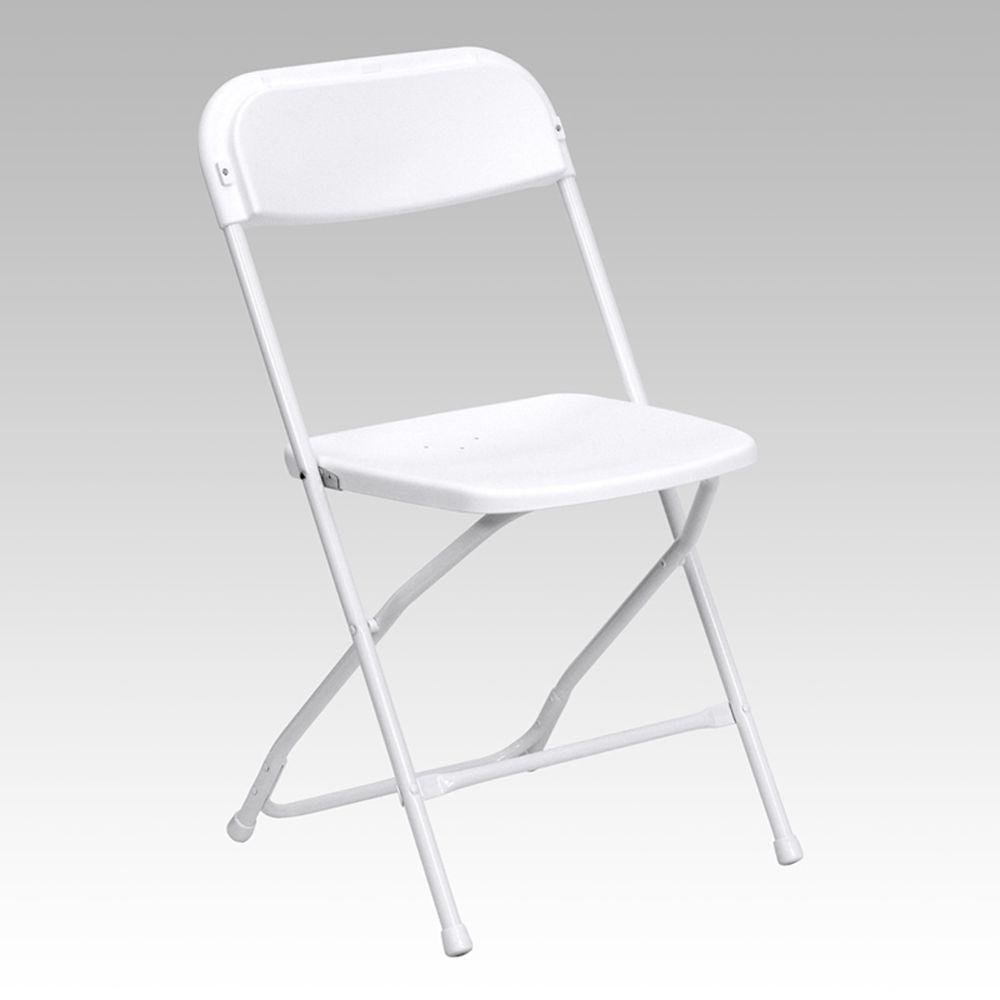 White Poly Folding Chair